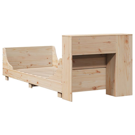 Bed Frame Without Mattress Solid Wood Pine