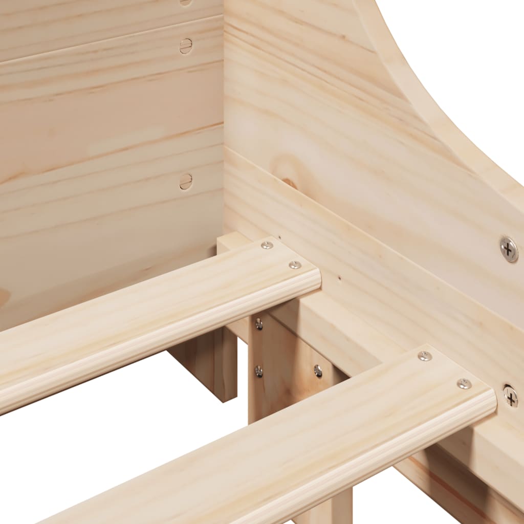 Bed Frame Without Mattress Solid Wood Pine