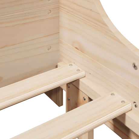 Bed Frame Without Mattress Solid Wood Pine