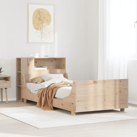 Bed Frame Without Mattress Solid Wood Pine