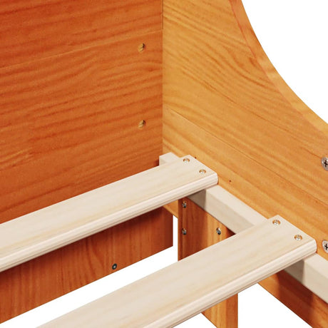 Bookcase Bed Without Mattress Solid Wood