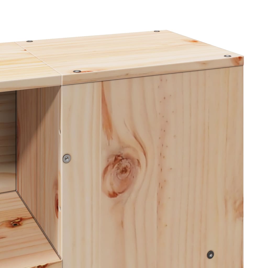 Bookcase Bed Without Mattress King Size Solid Wood