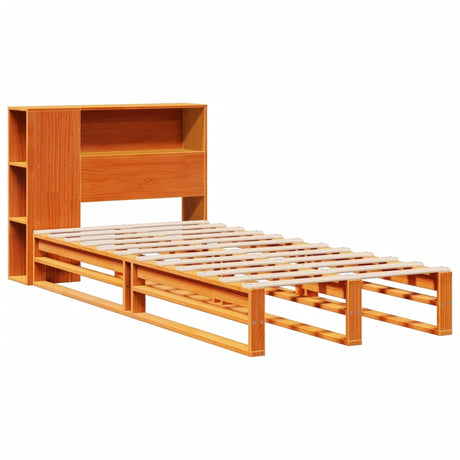 Bookcase Bed Without Mattress Solid Wood