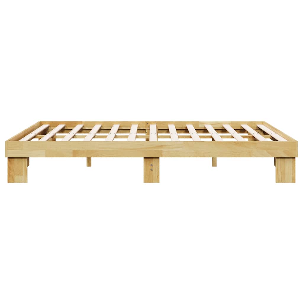 Bed Frame Without Mattress Solid Wood Oak