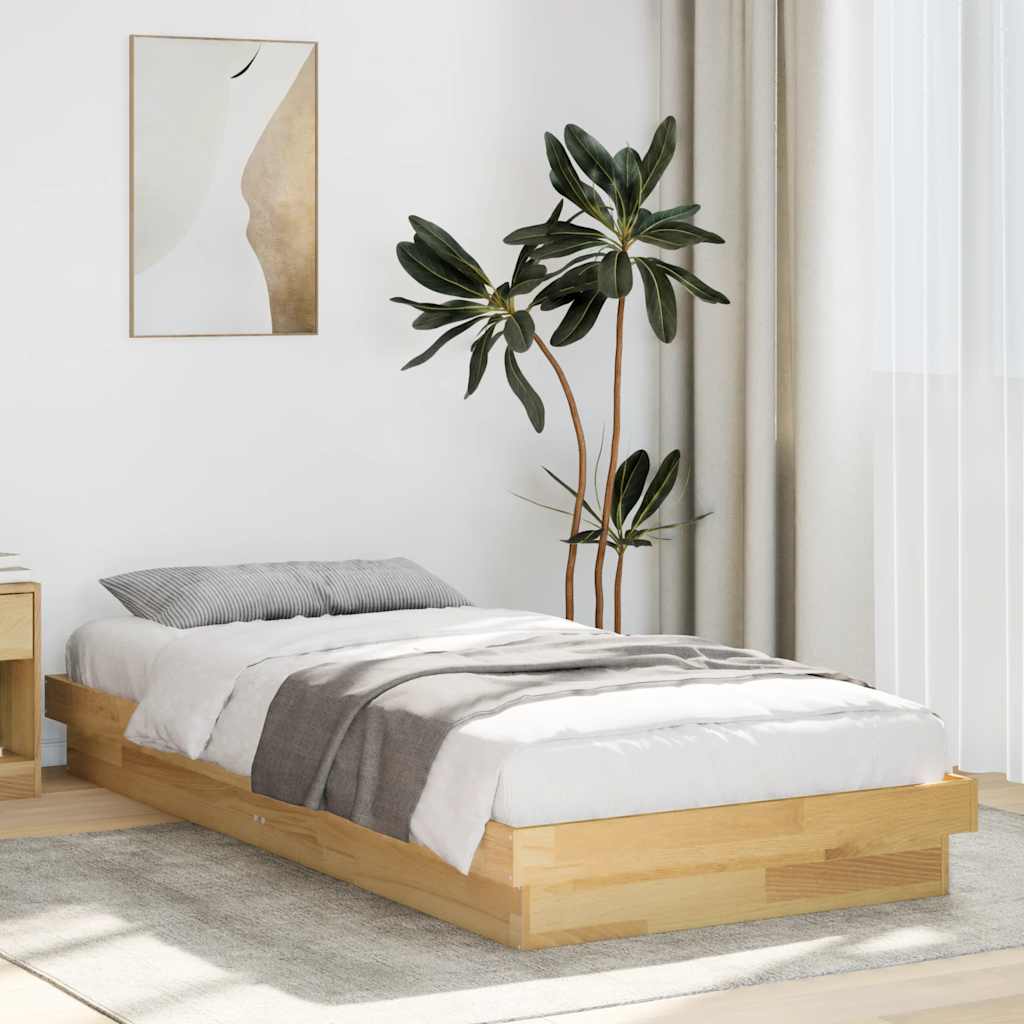 Bed Frame Without Mattress Super King Solid Wood Oak