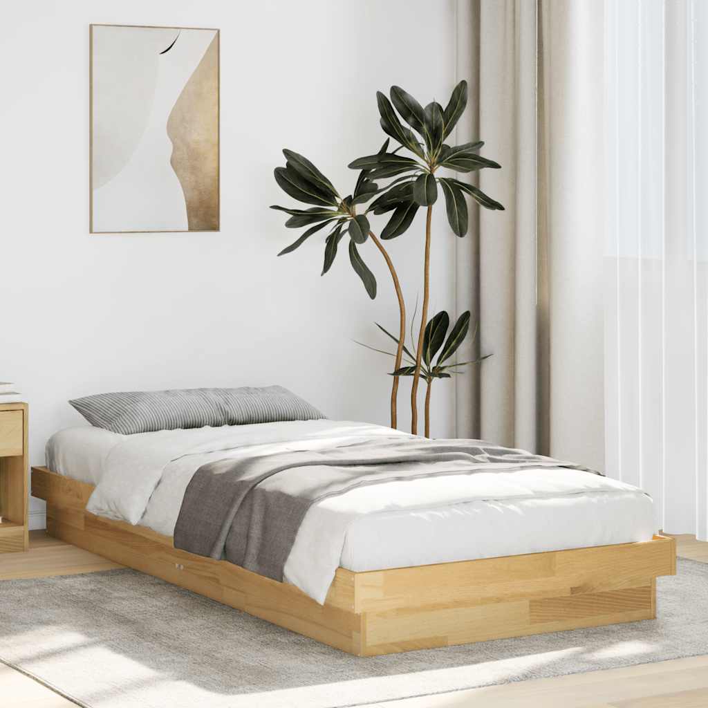 Bed Frame Without Mattress Super King Solid Wood Oak