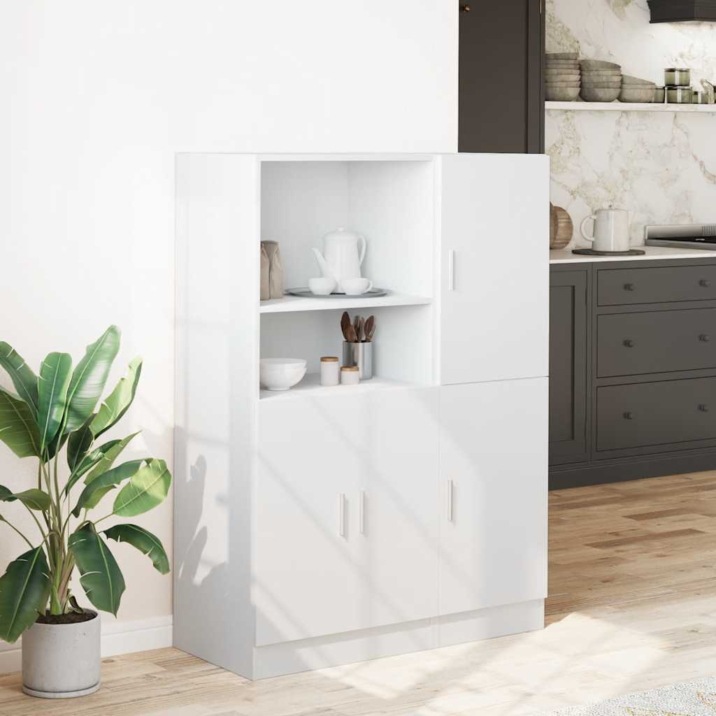 2 Piece Kitchen Cabinet Set Engineered Wood