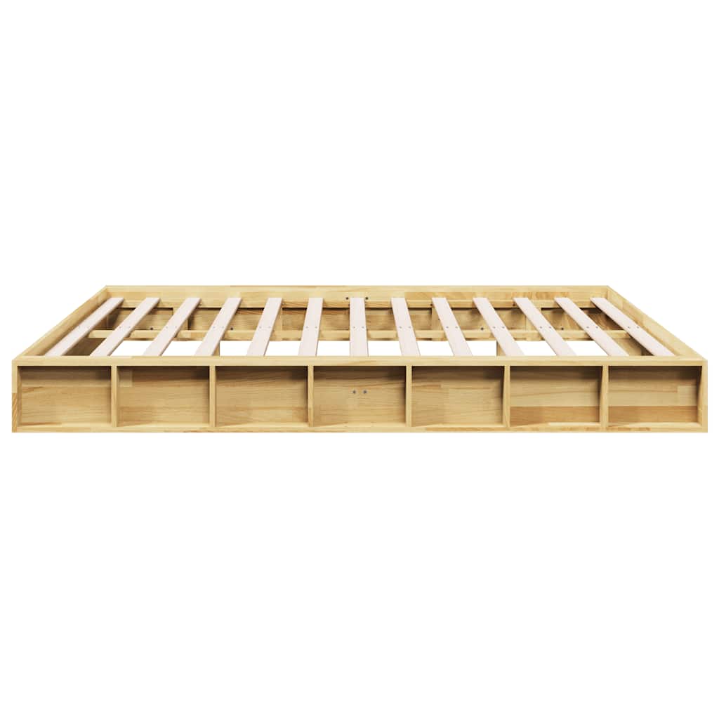 Bed Frame Without Mattress Solid Wood Oak