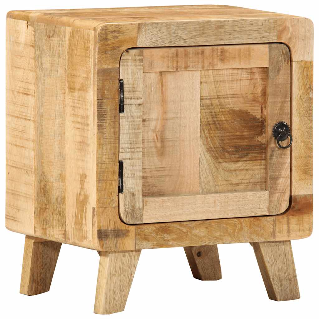 Bedside Cabinet 40X32X46 Cm Solid Wood Rough Mango