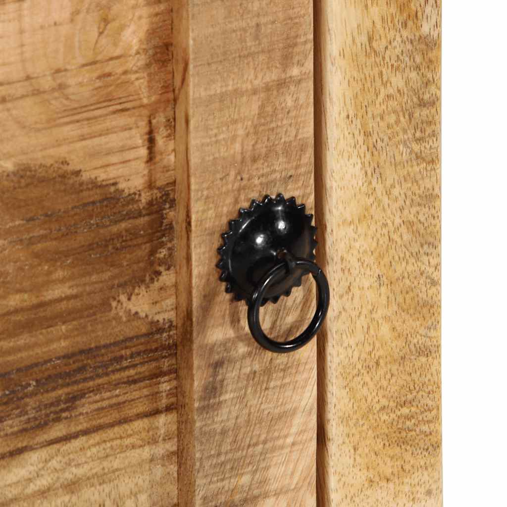 Bedside Cabinet 40X32X46 Cm Solid Wood Rough Mango