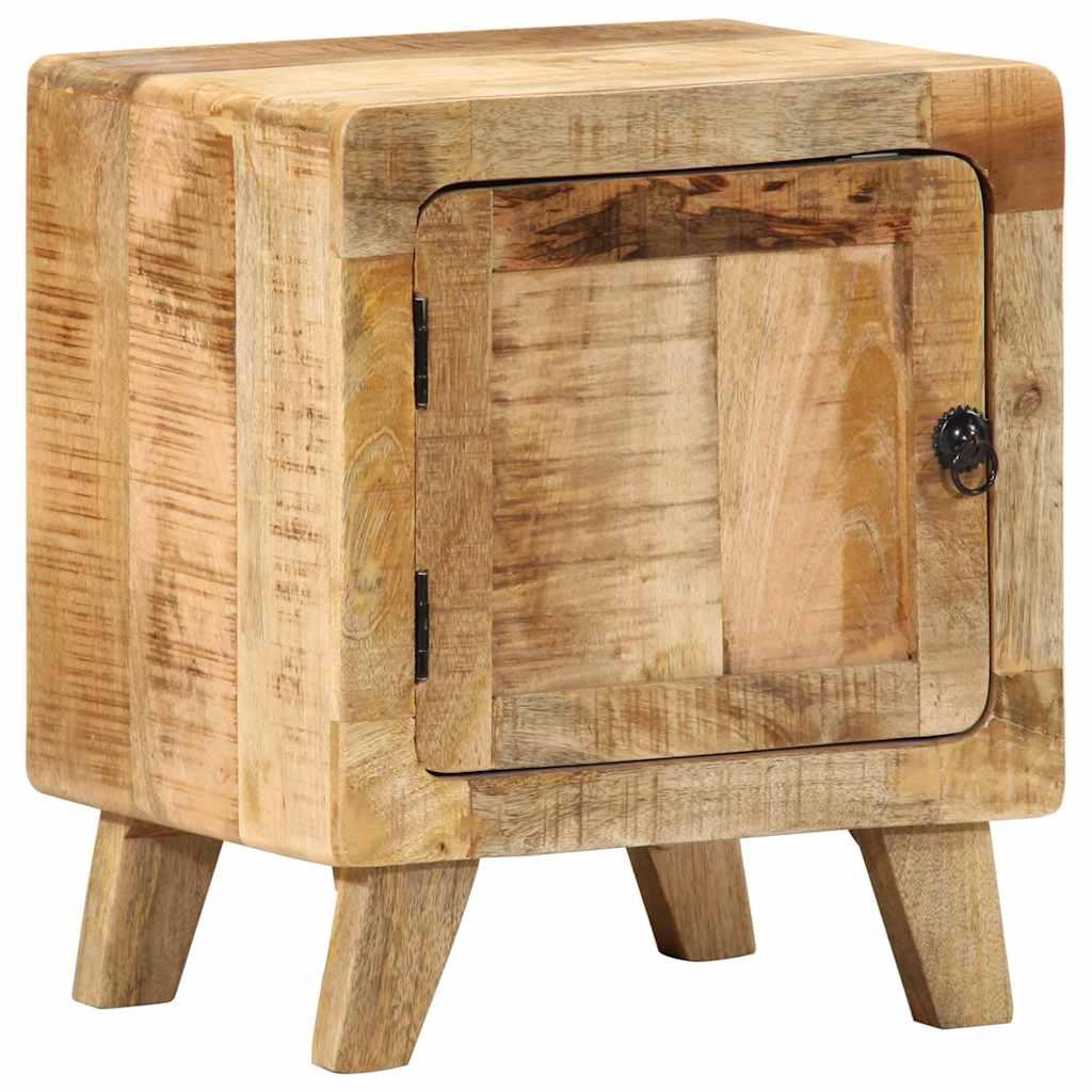 Bedside Cabinet 40X32X46 Cm Solid Wood Rough Mango