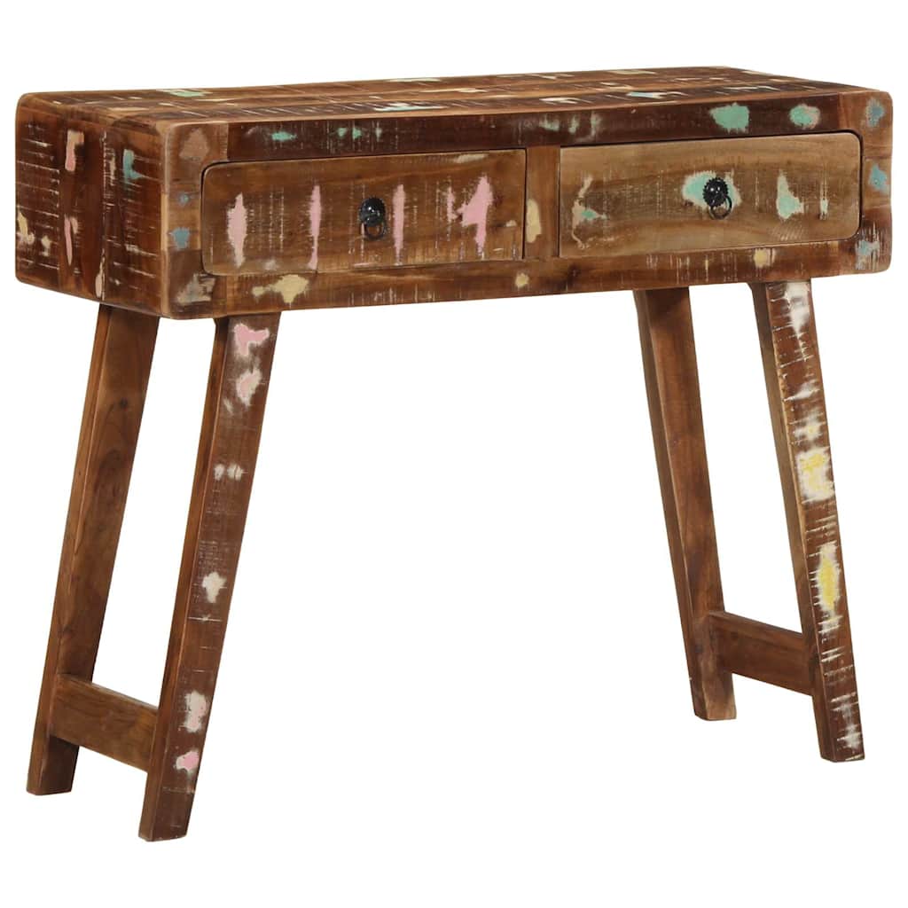 Console Table 90X32X75 Cm Solid Wood Reclaimed