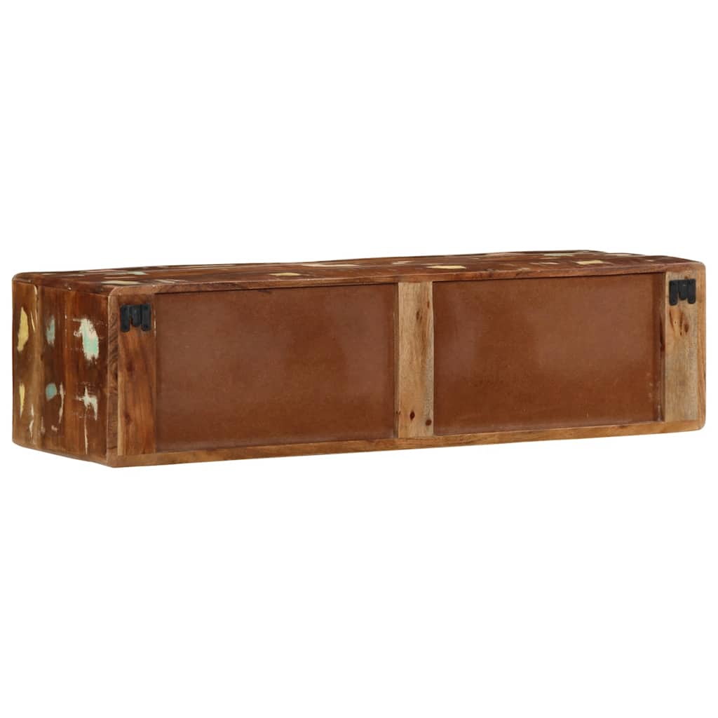 Wall-Mounted Tv Cabinet 100X32X25 Cm Solid Wood Reclaimed