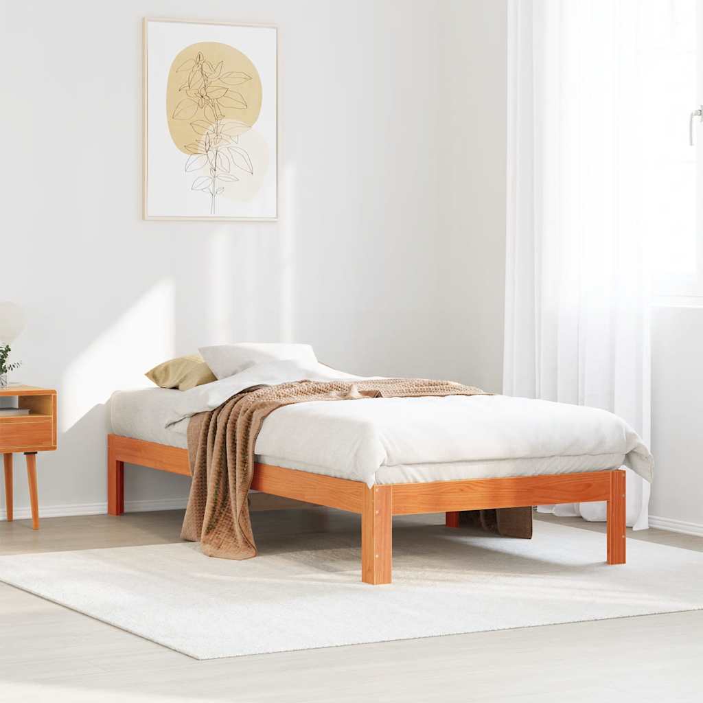 Bed Frame Without Mattress Solid Wood Pine