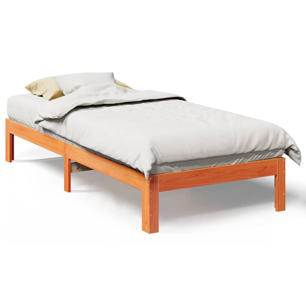 Bed Frame Without Mattress Solid Wood Pine