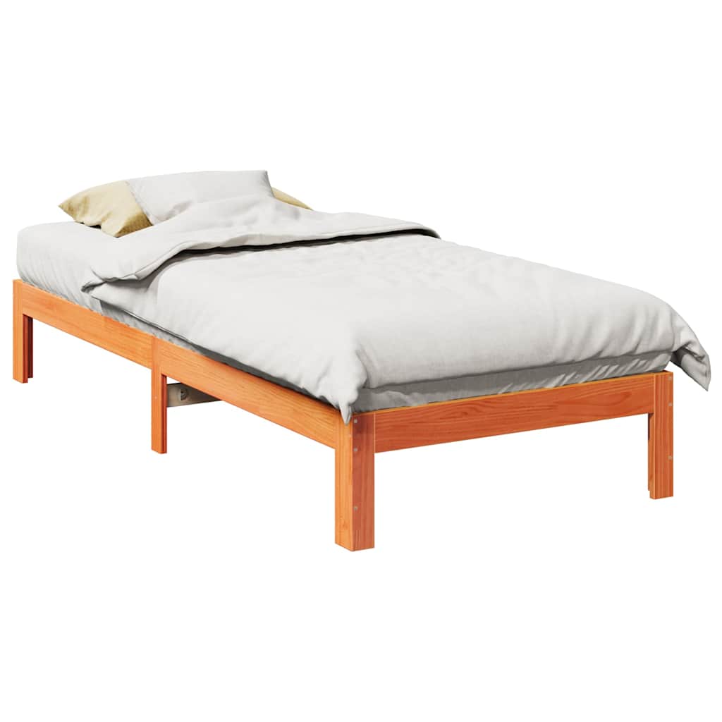 Bed Frame Without Mattress Solid Wood Pine