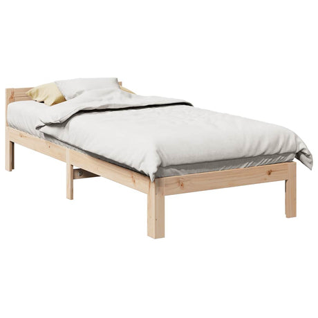 Bed Frame Without Mattress Solid Wood Pine