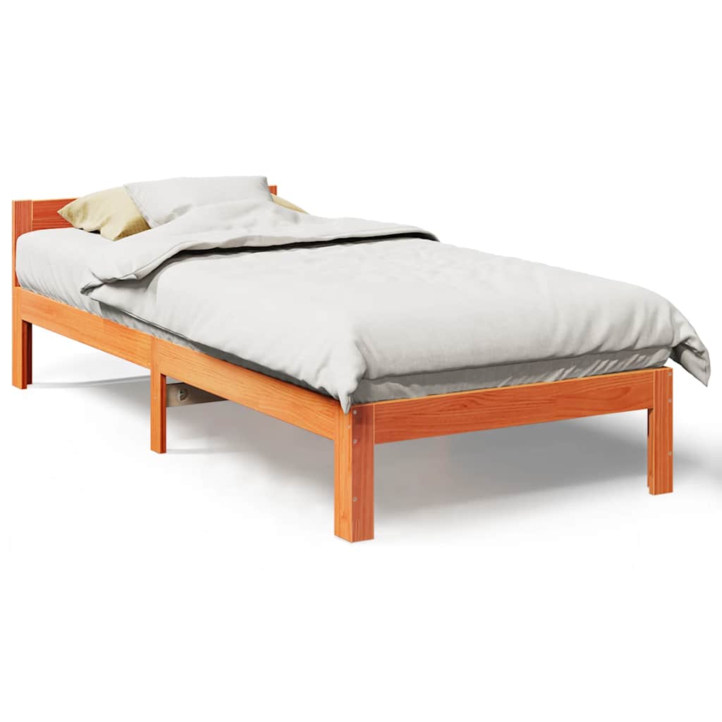 Bed Frame Without Mattress Solid Wood Pine
