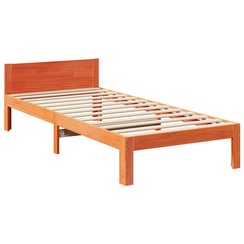 Bed Frame Without Mattress Solid Wood Pine