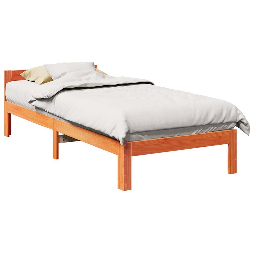 Bed Frame Without Mattress Solid Wood Pine
