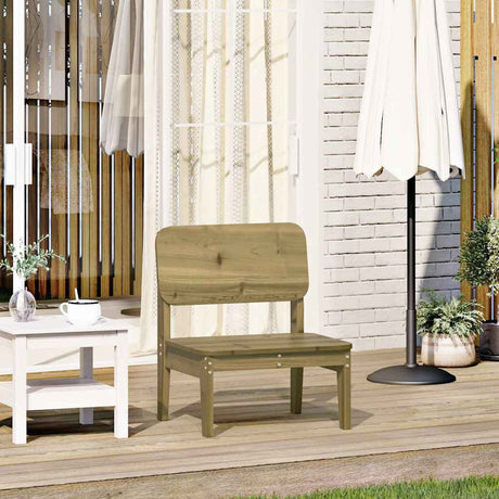 Garden Chair 60X52.5X72 Cm Solid Wood Pine