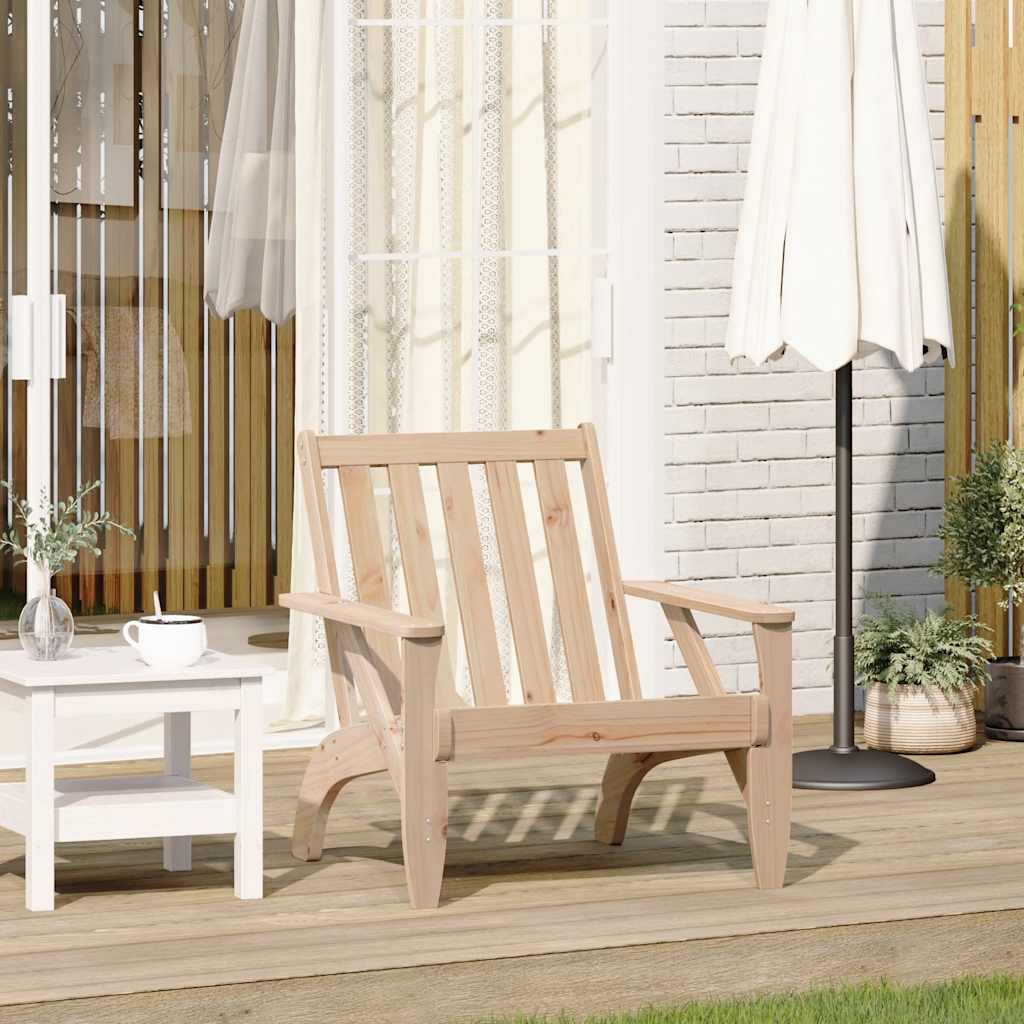 Garden Adirondack Chair 75X77X77 Cm Solid Wood Pine