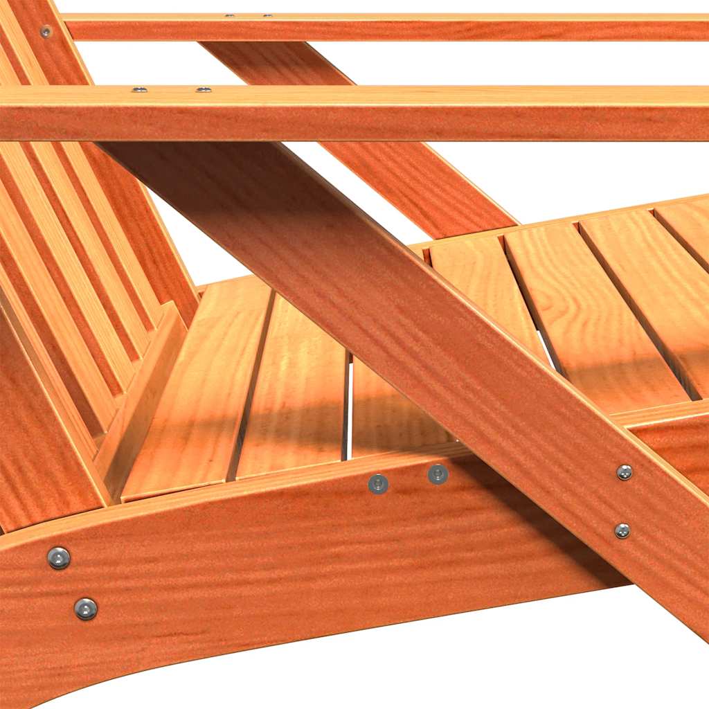 Garden Adirondack Chair 75X77X77 Cm Solid Wood Pine