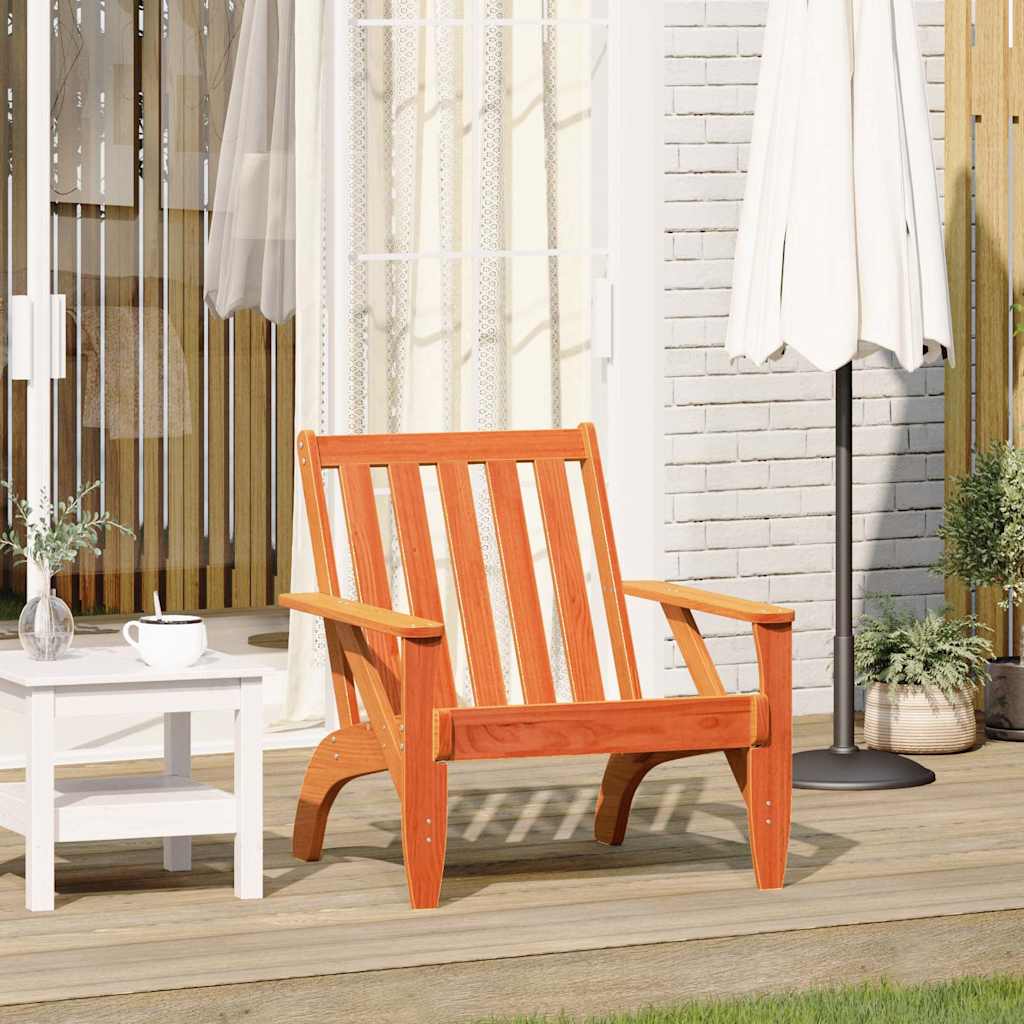 Garden Adirondack Chair 75X77X77 Cm Solid Wood Pine