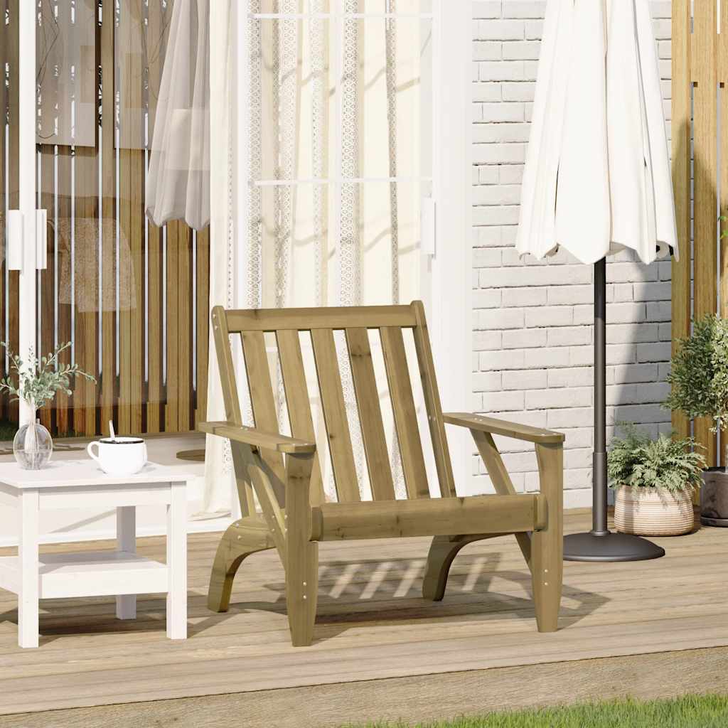 Garden Adirondack Chair 75X77X77 Cm Solid Wood Pine