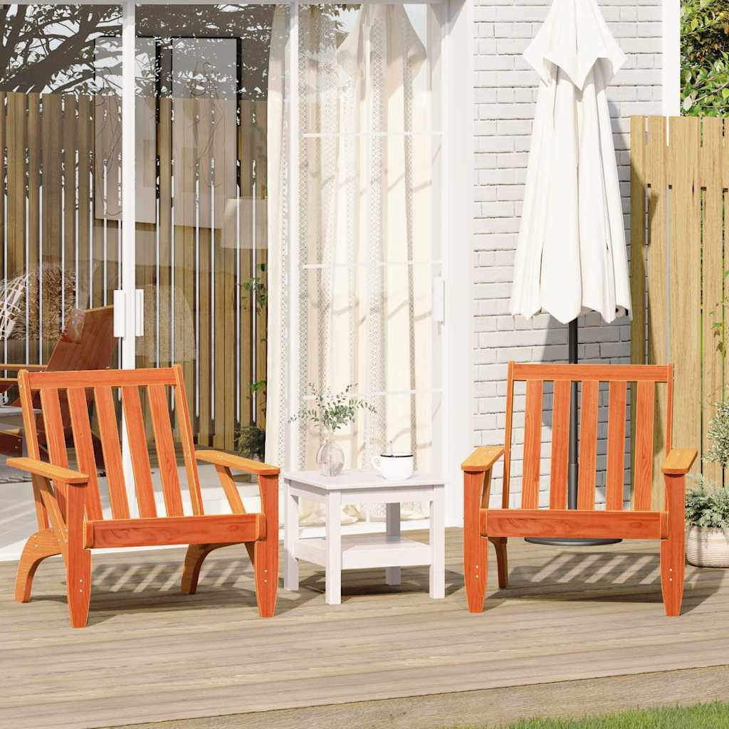 Garden Adirondack Chair 75X77X77 Cm Solid Wood Pine