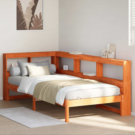 Bookcase Bed Without Mattress Small Single Solid Wood Pine