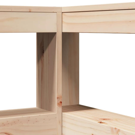 Bookcase Bed Without Mattress 180X200Cm Solid Wood Pine