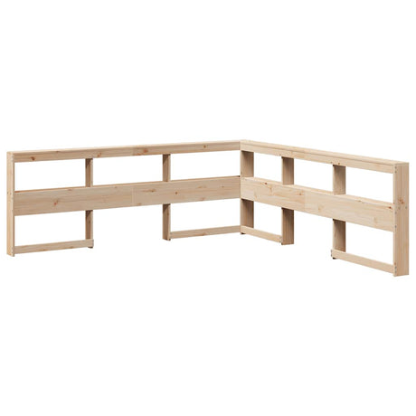 Bookcase Bed Without Mattress 180X200Cm Solid Wood Pine