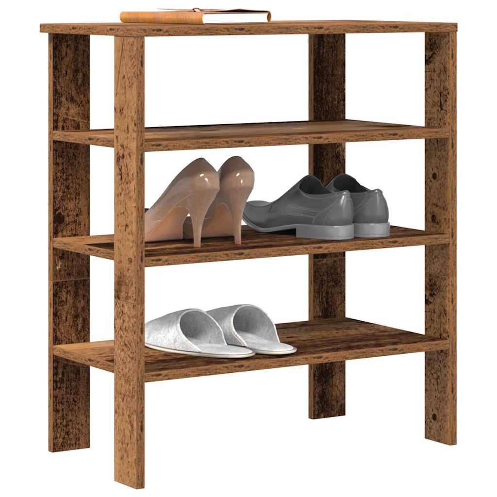 Shoe Rack 61X32X Engineered Wood