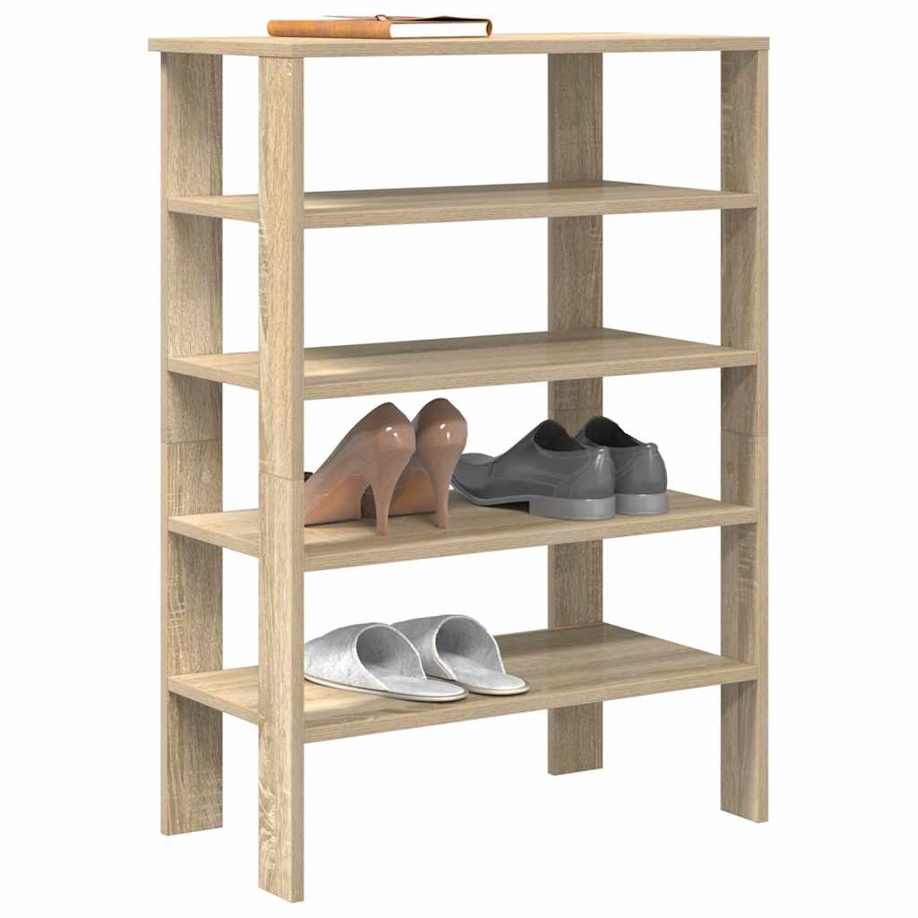 Shoe Rack 61X32X Engineered Wood
