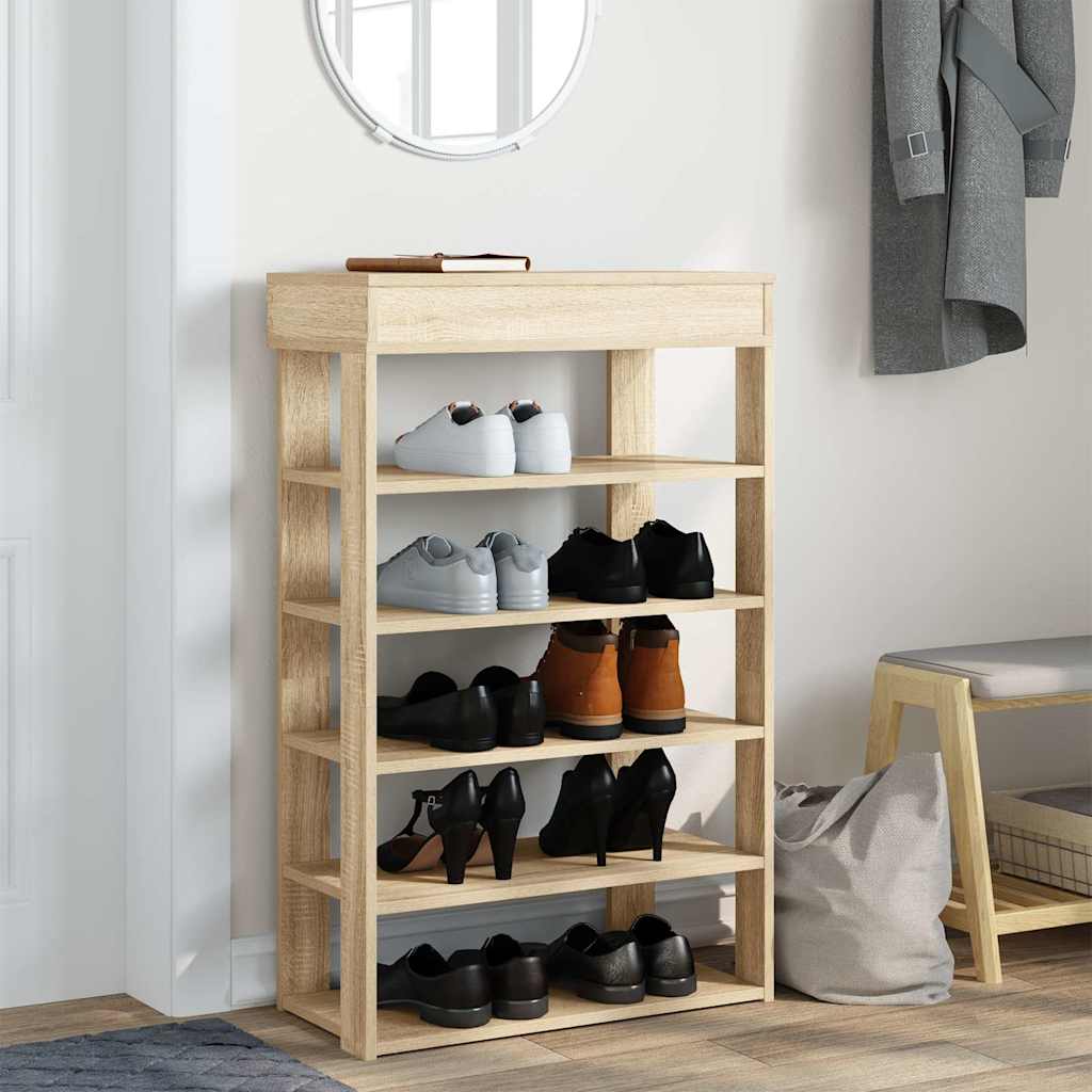 Shoe Rack 60X30X98 Cm Engineered Wood