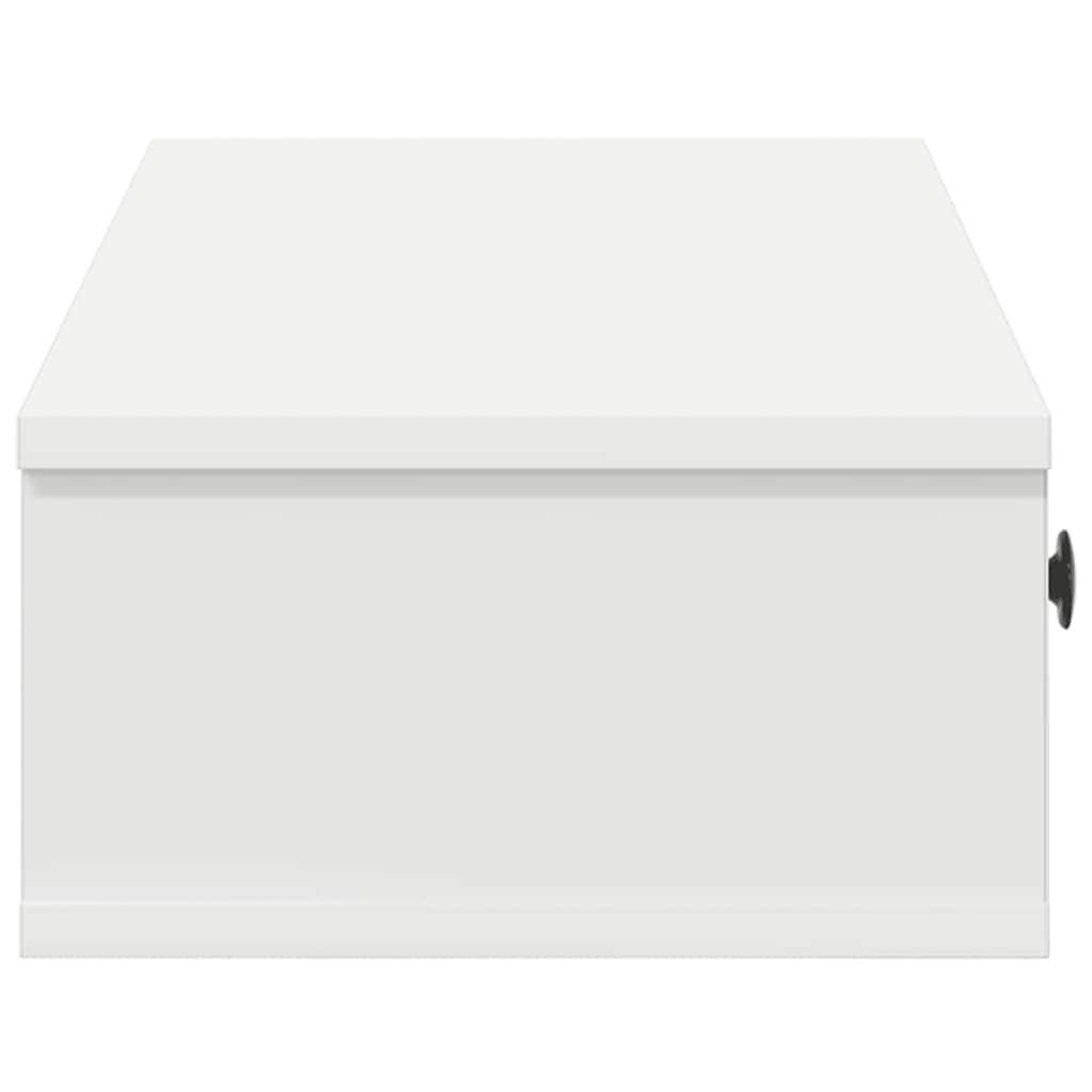 Wall Shelf With Drawers 60X25X15 Cm Engineered Wood