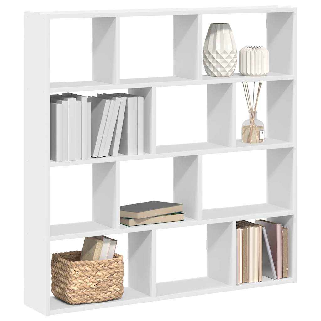 Wall Cube Shelf 12 Compartments Engineered Wood