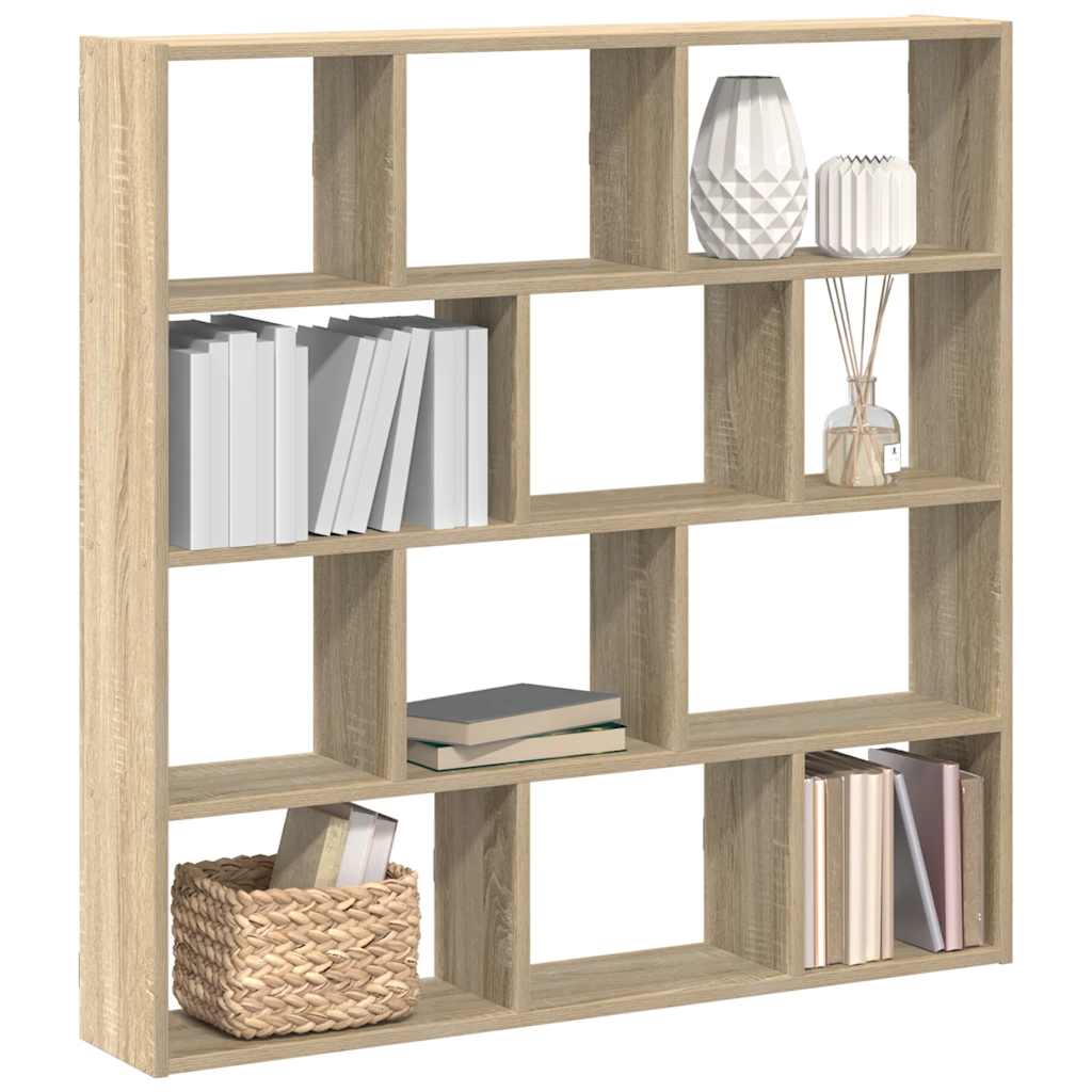 Wall Cube Shelf 12 Compartments Engineered Wood