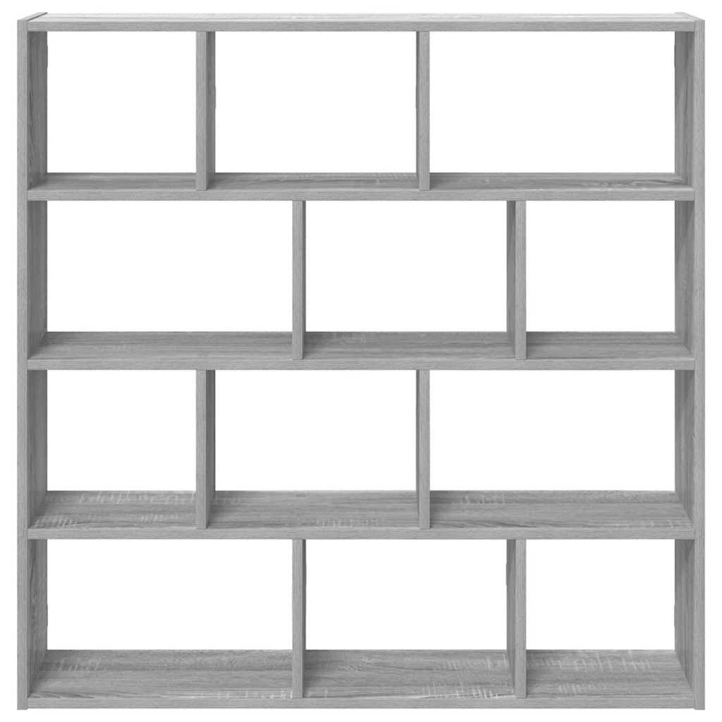 Wall Cube Shelf 12 Compartments Engineered Wood