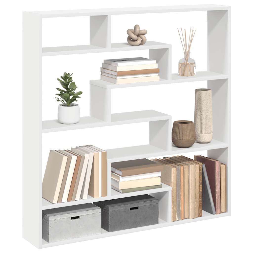 Wall Cube Shelf 7 Compartments Engineered Wood