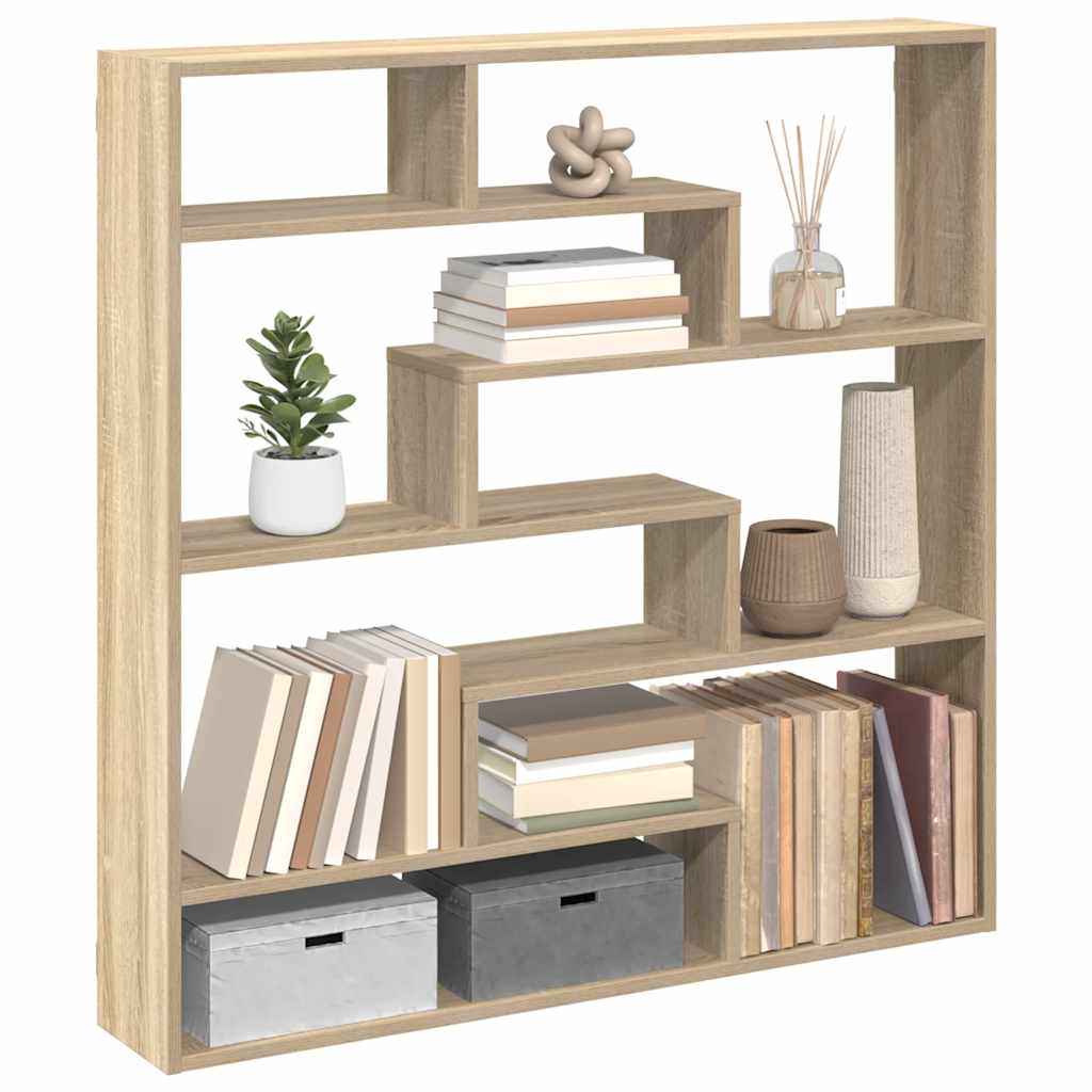 Wall Cube Shelf 7 Compartments Engineered Wood