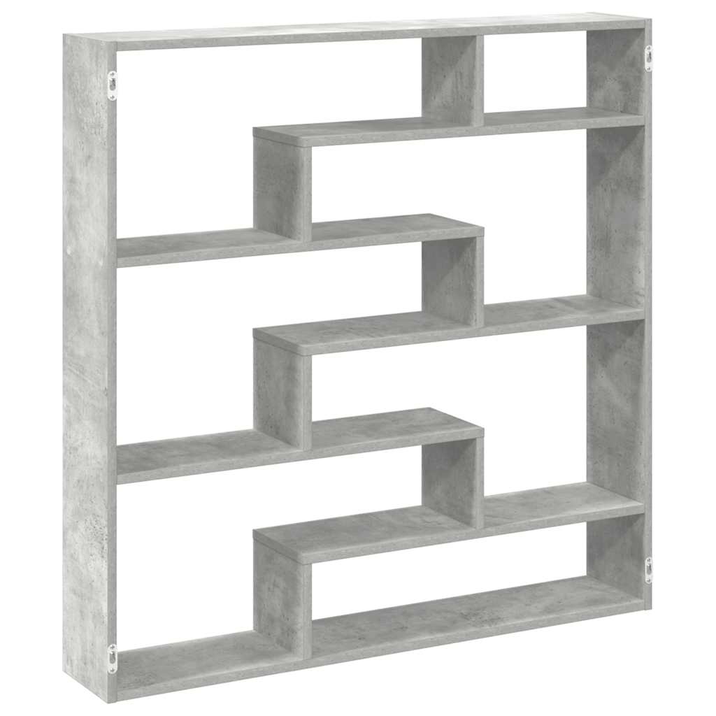 Wall Cube Shelf 7 Compartments Engineered Wood