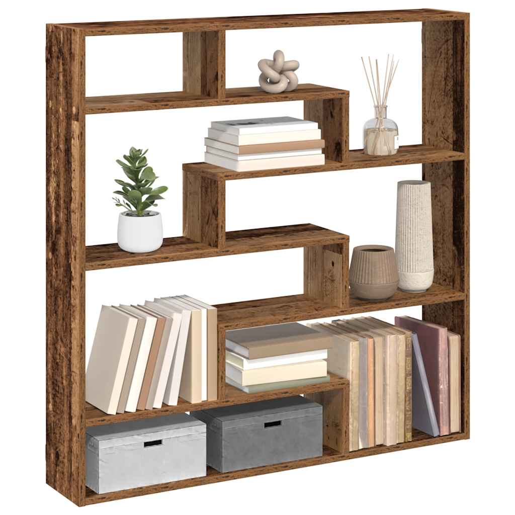 Wall Cube Shelf 7 Compartments Engineered Wood