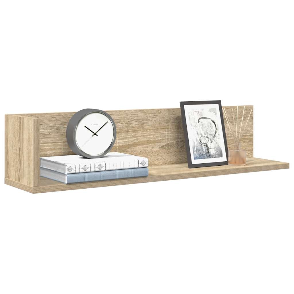 Wall Shelves 2 Pcs Engineered Wood