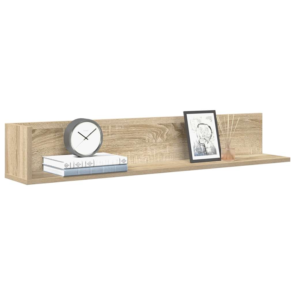 Wall Shelves 2 Pcs Engineered Wood