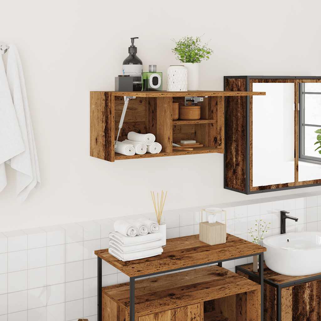 Bathroom Wall Cabinet Engineered Wood