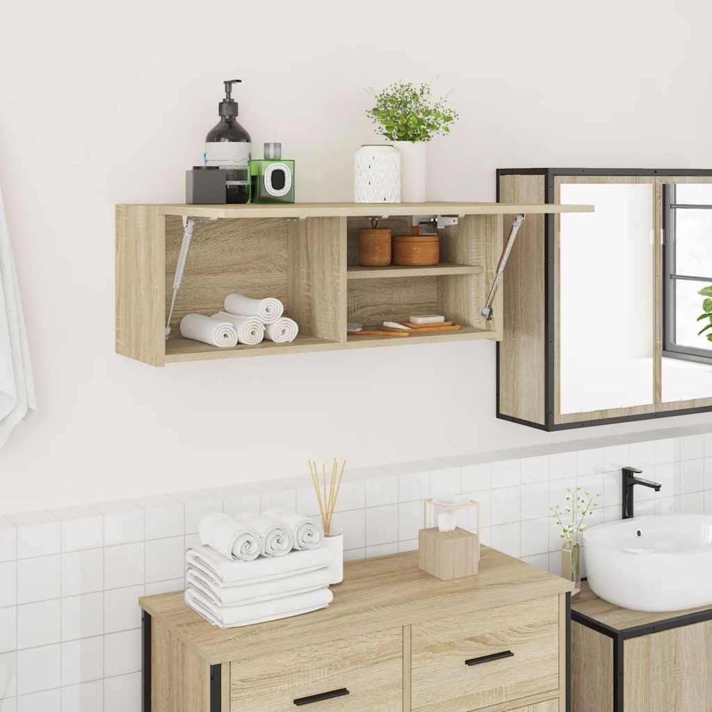 Bathroom Wall Cabinet Engineered Wood