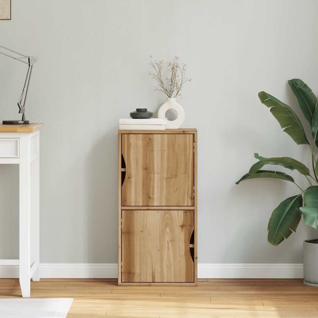 Side Cabinet Odda 40X24X79 Cm Solid Wood Pine