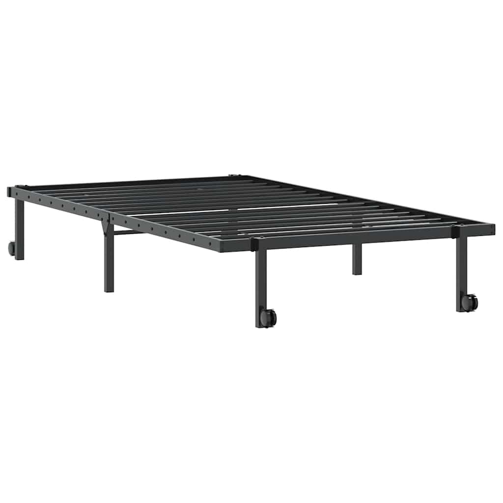Bed Frame Without Mattress Foldable Steel